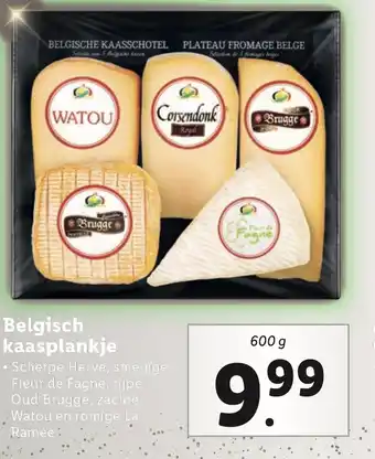 Lidl Belgisch kaasplankje aanbieding