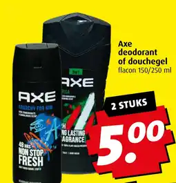 Boni Axe deodorant of douchegel aanbieding