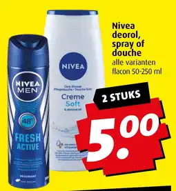 Boni Nivea deorol, spray of douche aanbieding
