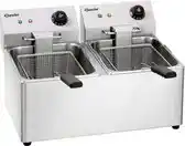 Bol.com Bartscher Dubbele-friteuse 2x8 Liter | 55(b) x 43(d) x 34(h) cm aanbieding