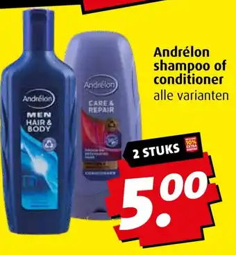 Boni Andrélon shampoo of conditioner aanbieding
