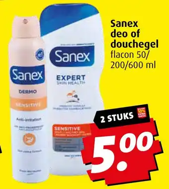 Boni Sanex deo of douchegel aanbieding