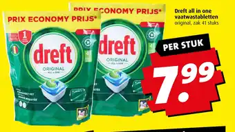 Boni Dreft all in one vaatwastabletten aanbieding