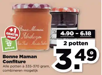 PLUS Bonne Maman Confiture aanbieding