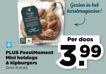 PLUS PLUS FeestMoment Mini hotdogs & kipburgers aanbieding