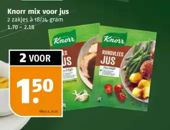 Poiesz Knorr mix voor jus aanbieding
