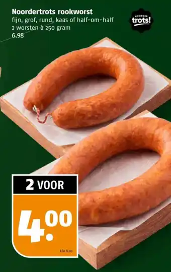 Poiesz Noordertrots rookworst aanbieding