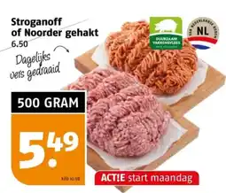 Poiesz Stroganoff of Noorder gehakt aanbieding