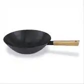 Bol.com BRABANTIA TERRA Wokpan - Ø 31 cm - antiaanbak - carbon staal - inductie - plaatstaal aanbieding