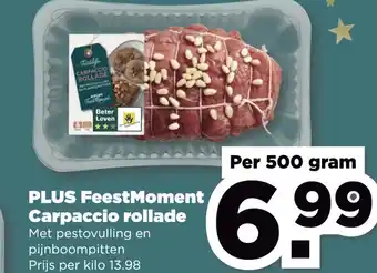 PLUS PLUS FeestMoment Carpaccio rollade aanbieding