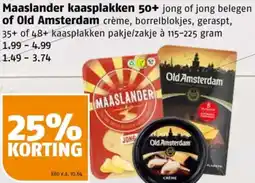 Poiesz Maaslander kaasplakken 50+ aanbieding