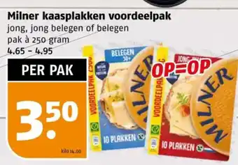 Poiesz Milner kaasplakken voordeelpak aanbieding