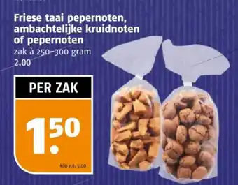 Poiesz Friese taai pepernoten, ambachtelijke kruidnoten of pepernoten aanbieding