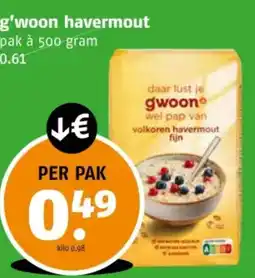 Poiesz G'woon havermout aanbieding