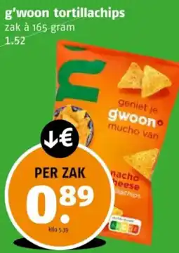 Poiesz G'woon tortillachips aanbieding