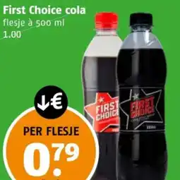 Poiesz First Choice cola aanbieding