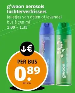 Poiesz G'woon aerosols luchterverfrissers aanbieding