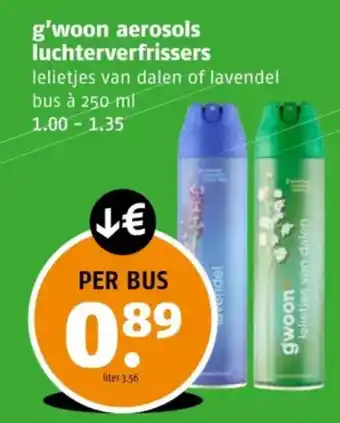 Poiesz G'woon aerosols luchterverfrissers aanbieding