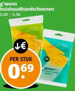 Poiesz G'woon huishoudhandschoenen aanbieding
