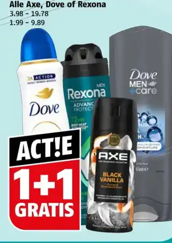 Poiesz Alle Axe, Dove of Rexona aanbieding