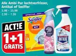 Poiesz Alle Ambi Pur luchtverfrisser, Antikal of Swiffer aanbieding