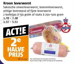 Poiesz Kroon leverworst aanbieding