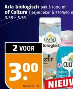 Poiesz Arla biologisch of Cultura aanbieding