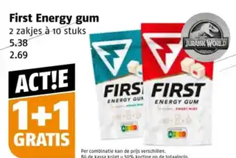 Poiesz First Energy gum aanbieding