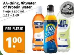 Poiesz AA-drink, Vitwater of Protein water aanbieding