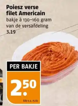Poiesz Poiesz verse filet Americain aanbieding