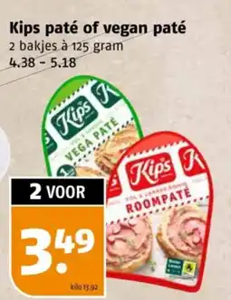 Poiesz Kips paté of vegan paté aanbieding