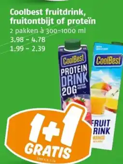 Poiesz Coolbest fruitdrink, fruitontbijt of proteïn aanbieding