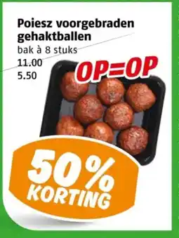 Poiesz Poiesz voorgebraden gehaktballen aanbieding