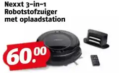 Poiesz Nexxt 3-in-1 Robotstofzuiger met oplaadstation aanbieding
