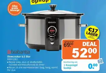 Albert Heijn Slowcooker 6.5 liter BBEK1083 aanbieding