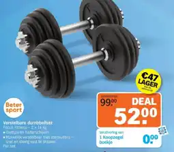 Albert Heijn Verstelbare dumbbellset aanbieding