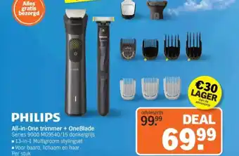 Albert Heijn Philips All-in-One trimmer + OneBlade aanbieding