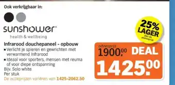 Albert Heijn Infrarood douchepaneel opbouw aanbieding