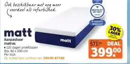 Albert Heijn Aanpasbaar matras aanbieding