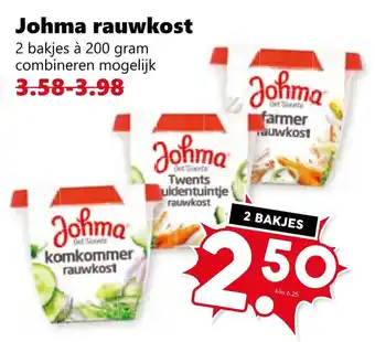 Coop Johma rauwkost aanbieding