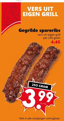 Coop Gegrilde spareribs aanbieding