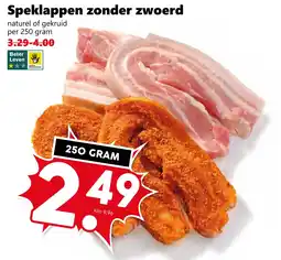 Coop Speklappen zonder zwoerd aanbieding