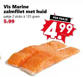 Coop Vis Marine zalmfilet met huid aanbieding