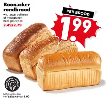 Coop Boonacker rondbrood aanbieding