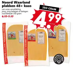 Coop Noord Waarland plakken 48+ kaas aanbieding