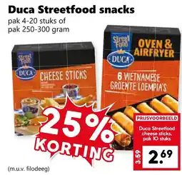 Coop Duca Streetfood snacks aanbieding