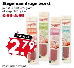 Coop Stegeman droge worst aanbieding