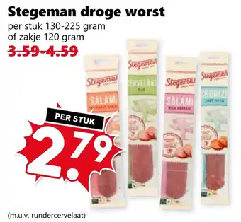 Coop Stegeman droge worst aanbieding