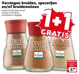Coop Verstegen kruiden, specerijen en of kruidenmixen aanbieding
