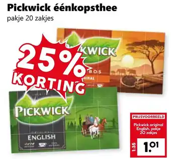Coop Pickwick éénkopsthee aanbieding